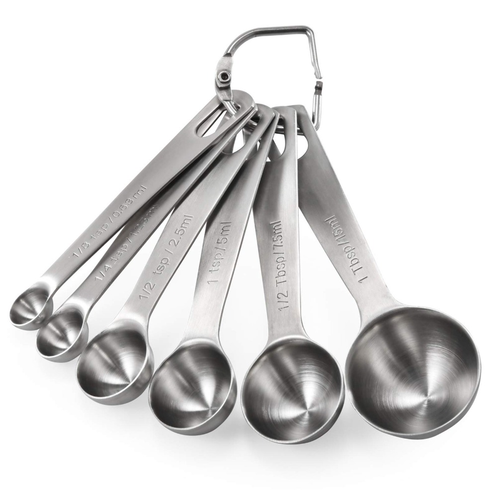 Home Cooking Set - Colher medidora de aço inoxidável de