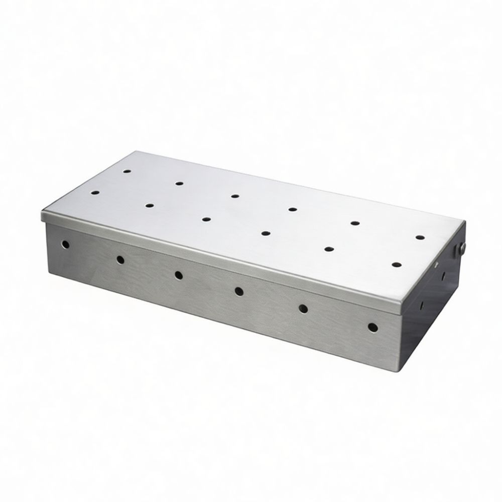 Smoker Box Wood Chip - Caixa de defumação portátil para churrasco,