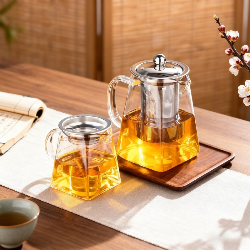 Home Cooking Set - Bule de vidro com infusor, conjunto