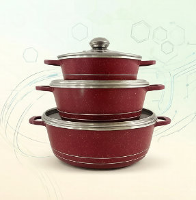 Home Cooking Set - Conjunto de Panelas JMZ de Granito,