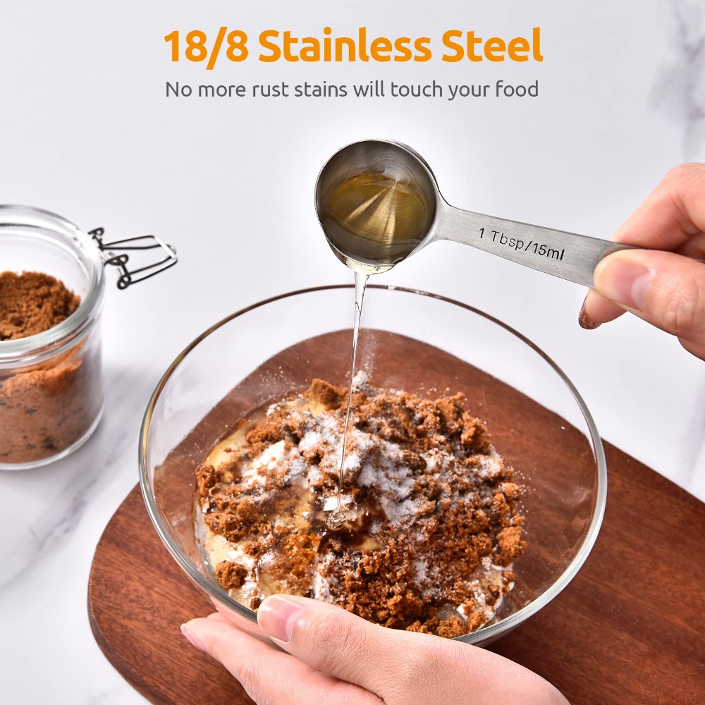 Colher medidora de aço inoxidá - Home Cooking Set avaliação e preço