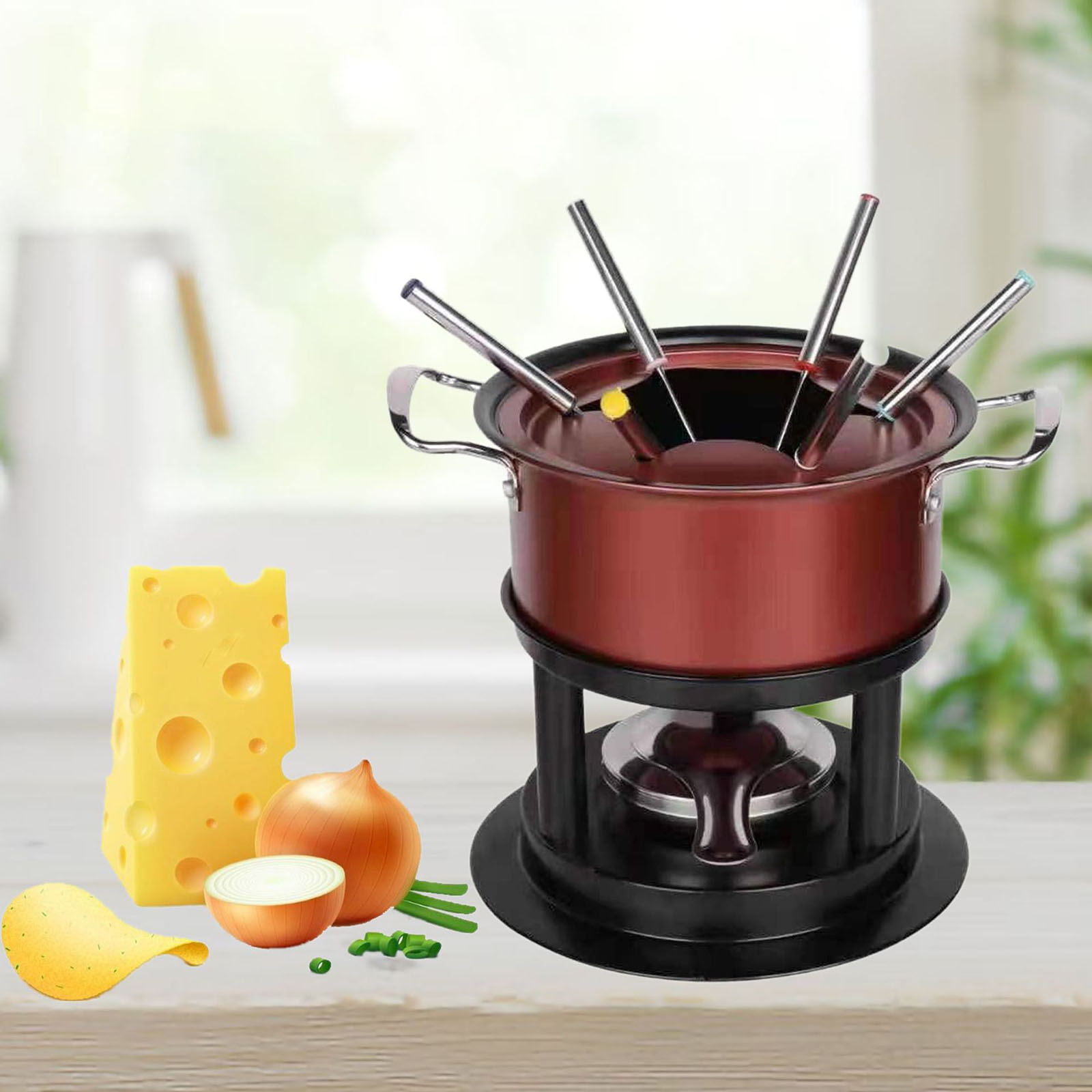 Aço inoxidável Chocolate Fondu - Home Cooking Set avaliação e preço