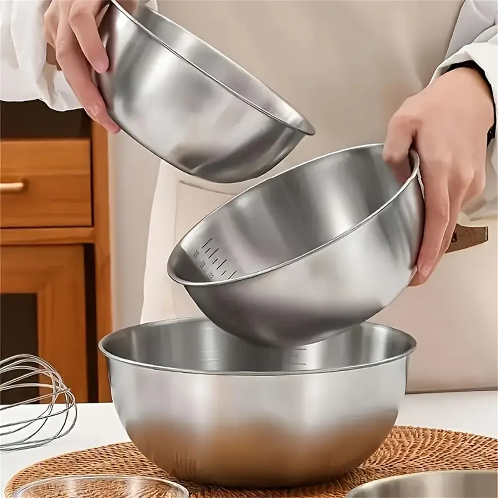 Conjunto de 1-3 Tigelas de Aço - Home Cooking Set avaliação e preço