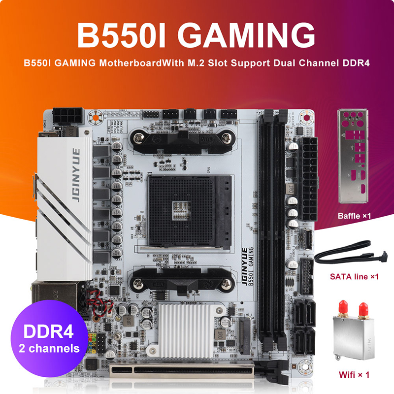 JINGYUE B550I GAMING Placa-mãe - Home Cooking Videos avaliação e preço