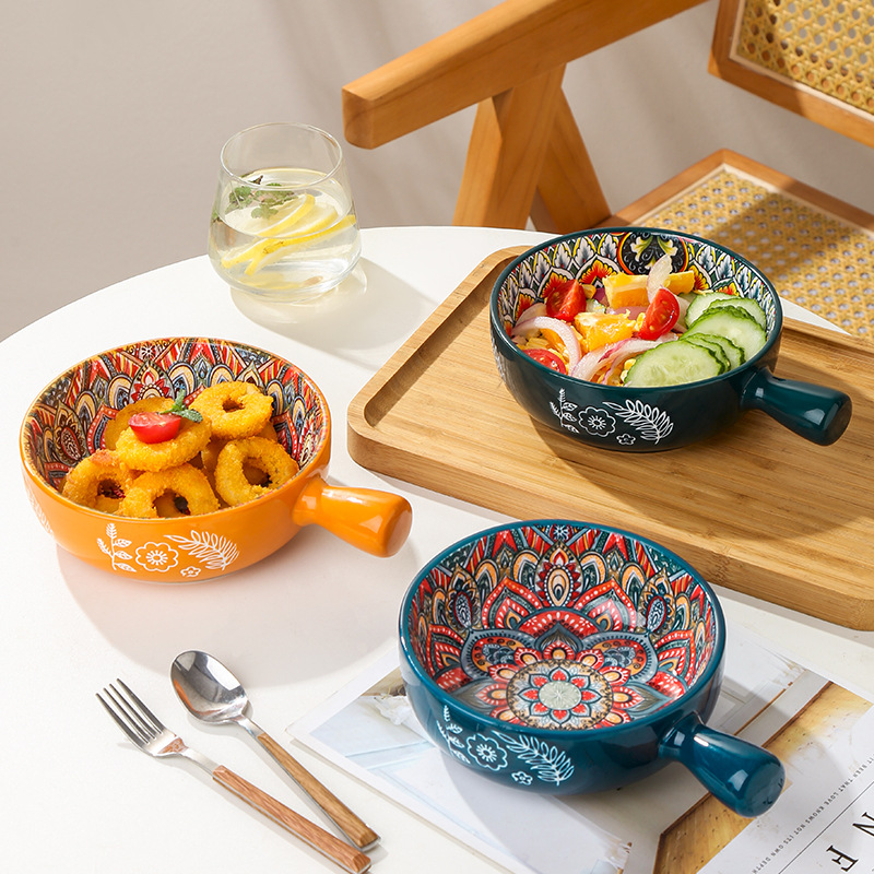 Tigelas de cerâmica com bolinh - Home Cooking Services avaliação e preço